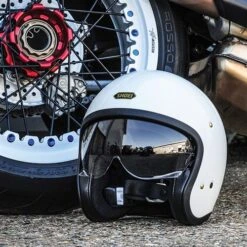 Shoei JO Helmet In White -Motorcycle Apparel Store SHE003 4