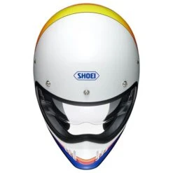 Shoei Ex-Zero Equation TC2 Helmet In White / Multi Colour -Motorcycle Apparel Store SHE061 3