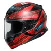 Shoei NXR2 Fortress TC1 Helmet In Red / Black -Motorcycle Apparel Store SHE241 1