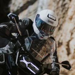 Shoei Neotec 3 Helmet In White -Motorcycle Apparel Store SHE257 4