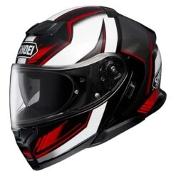 Shoei Neotec 3 Grasp TC5 Helmet In White / Black / Red