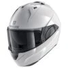 Shark Evo ES Mat WHU Helmet In White -Motorcycle Apparel Store SRK1066 1