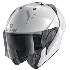 Shark Evo ES Mat WHU Helmet In White -Motorcycle Apparel Store SRK1066 3