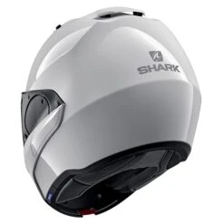 Shark Evo ES Mat WHU Helmet In White -Motorcycle Apparel Store SRK1066 4