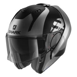 Shark Evo ES Kedje Mat KAK Helmet In Grey / Black -Motorcycle Apparel Store SRK1201 3