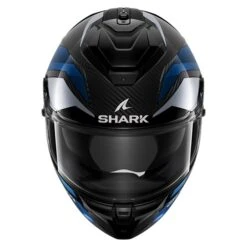 Shark Spartan GT Pro Carbon Ritmo DBU Helmet In Black / Blue -Motorcycle Apparel Store SRK2010 3