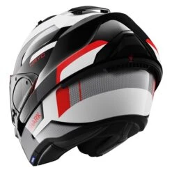 Shark Evo ES Kryd WKR Helmet In White / Red / Black -Motorcycle Apparel Store SRK2011 4
