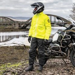 Scott Ergo Pro DP Rain Trousers In Black -Motorcycle Apparel Store STT011 3