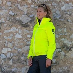 Scott Ergo Pro DP Ladies Waterproof Jacket In Hi-vis -Motorcycle Apparel Store STT016 4