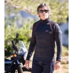Warm & Safe 12v Heated Base Layer Shirt In Black -Motorcycle Apparel Store WSF008 4
